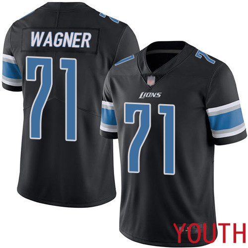 Detroit Lions Limited Black Youth Ricky Wagner Jersey NFL Football #71 Rush Vapor Untouchable->youth nfl jersey->Youth Jersey